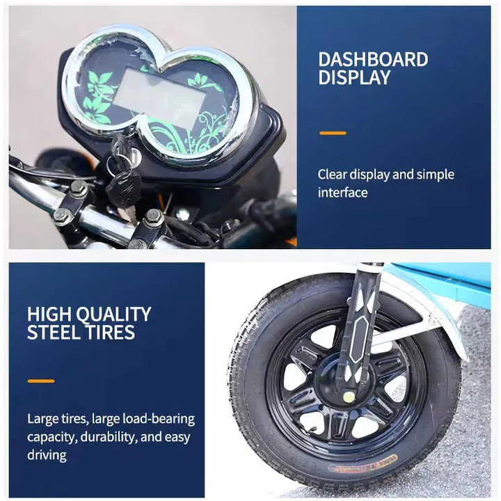 Household Cargo Electric Tricycle with Compact Structure and Practical Design - detail 5
