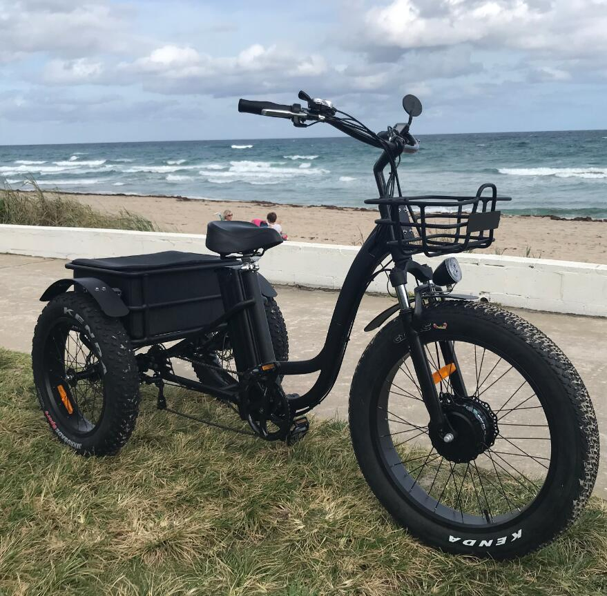 Long Range Powerful 48V 500W 20ah 60km Strong Performance Fat Tire Electric Cargo Tricycle - Image 3