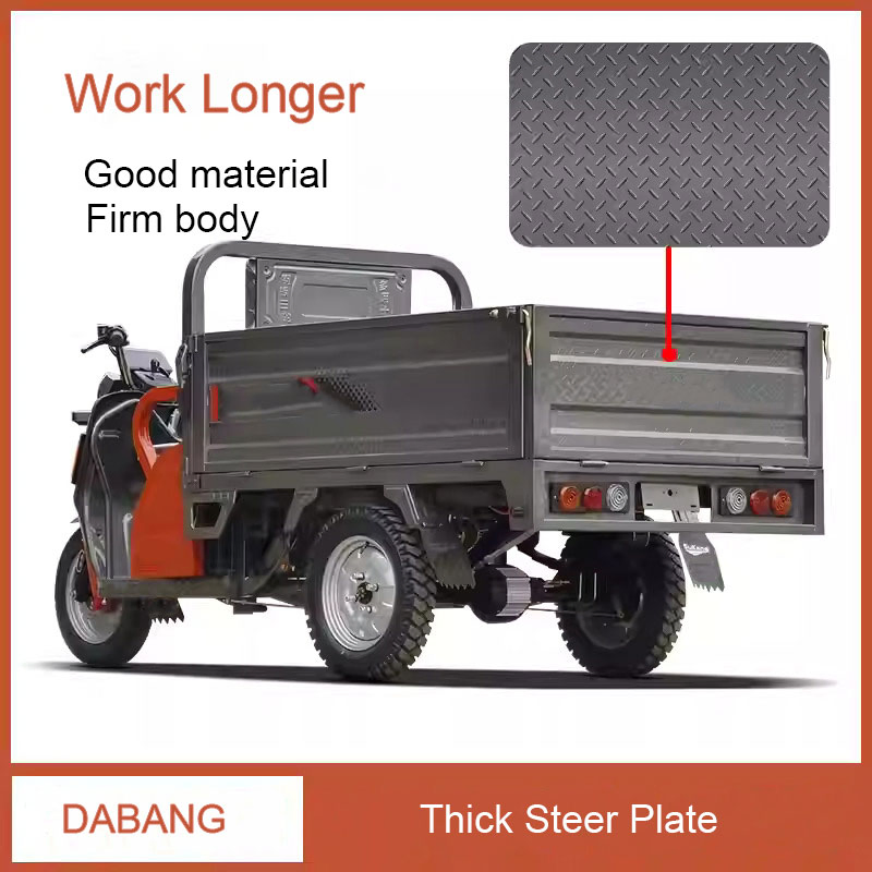 Super Power Carrying 1200W Heavy Duty Farm Electric Pedal Adult Cargo Electric Tricycle - Image 5